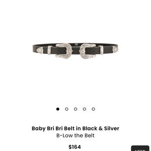 B-low the Belt baby Bri Bri in black and silver